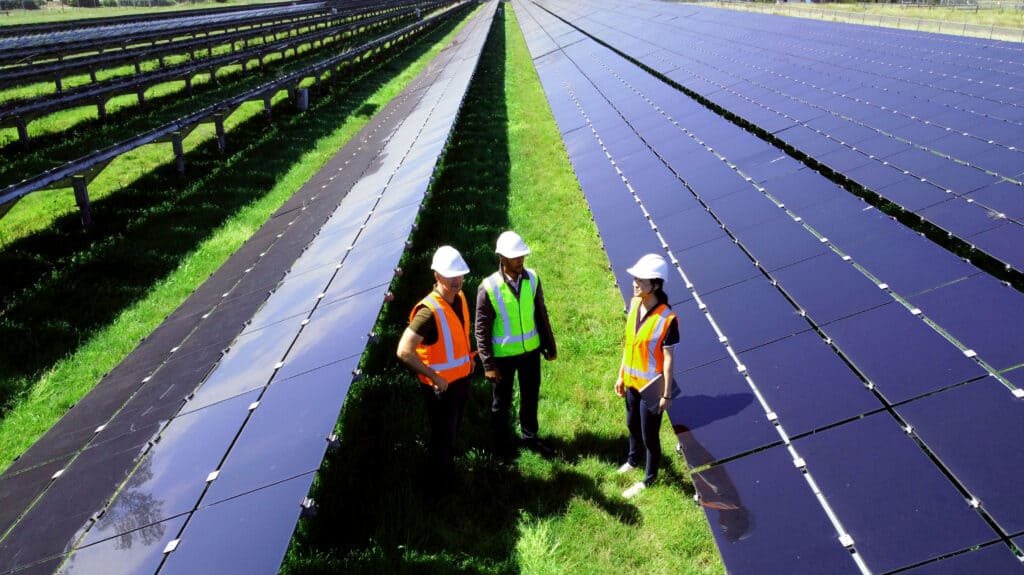 panneau solaire au sol